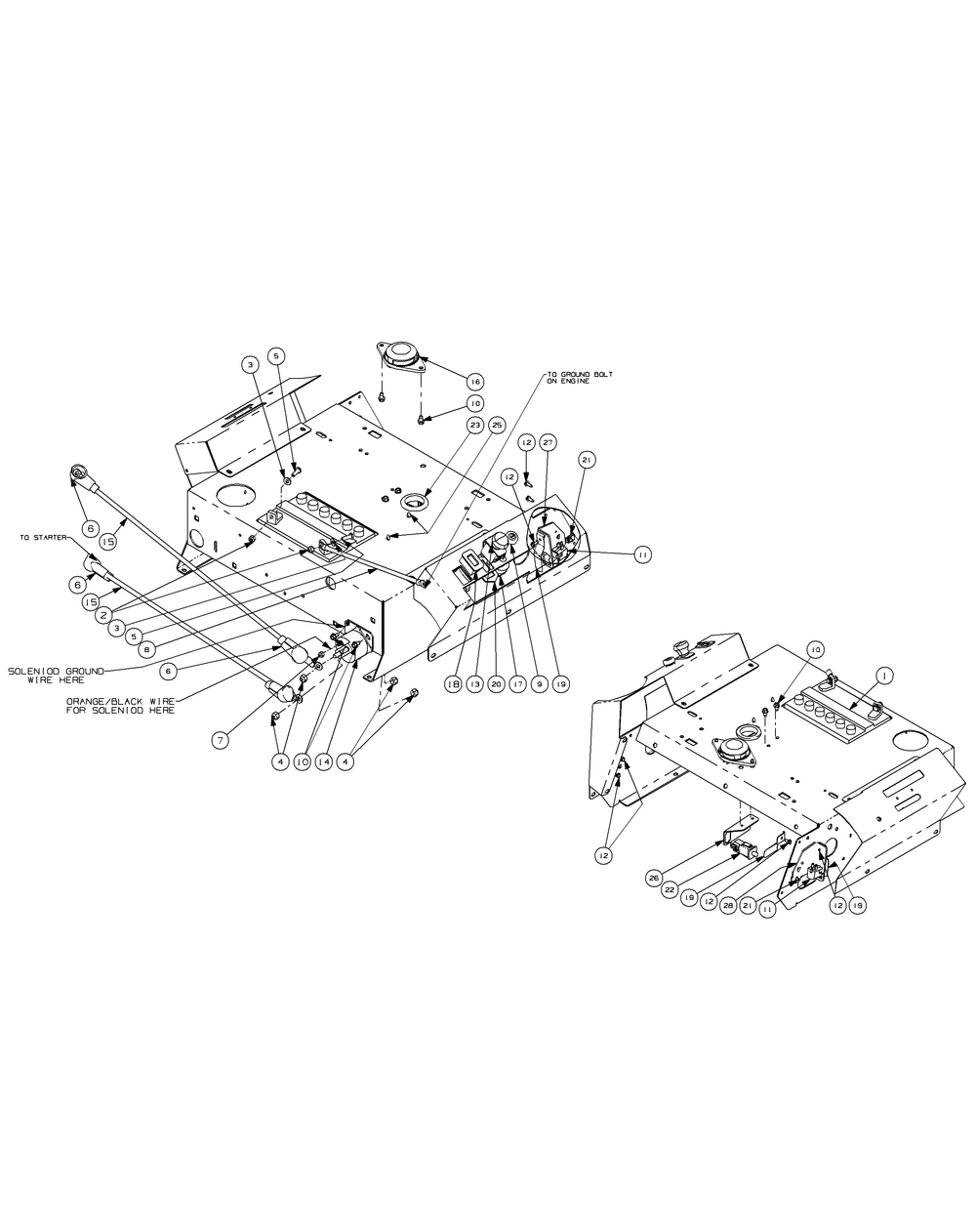 Electrical Assembly Diagram and Parts List for Z-FORCE44 17AF3AGL-17AF3AGL010 Cub Cadet Lawn Tractor
